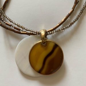 Faux tiger eye pendant